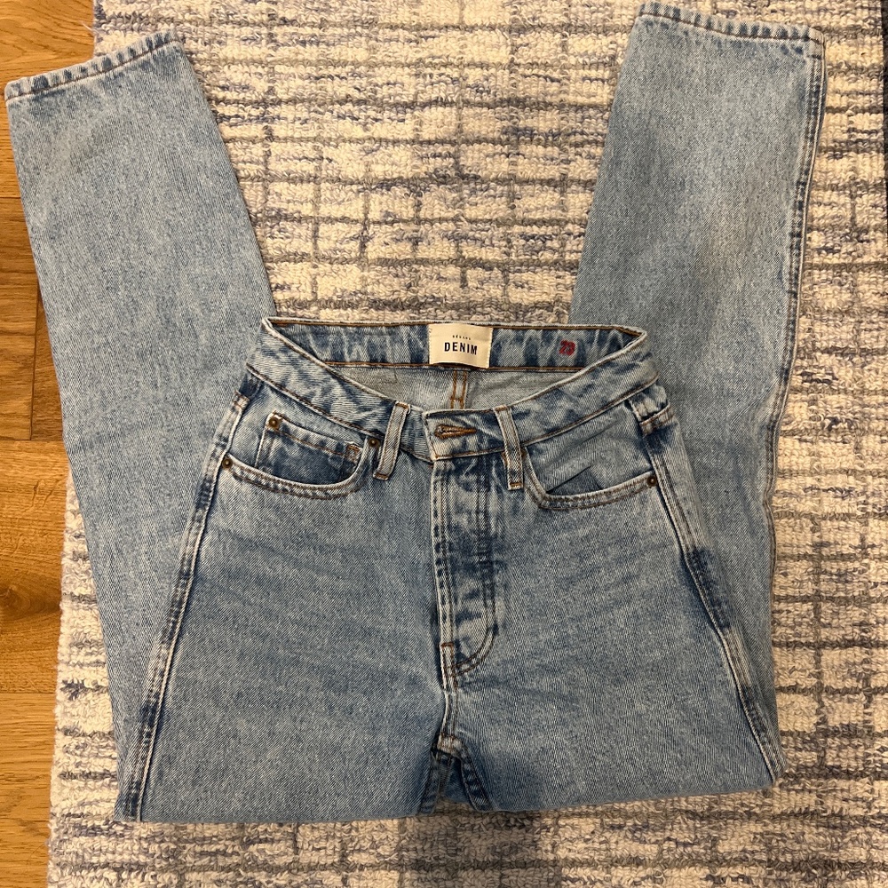 Sezane Brut Sexy Jeans Bleach Color Size 23